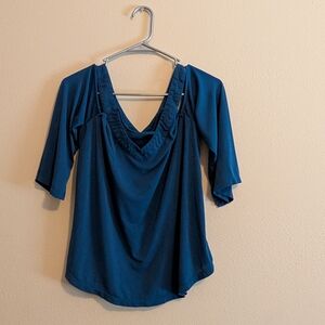 Sweet Wanderer Deep Blue Blouse